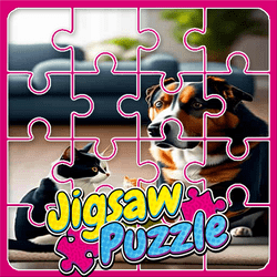 Dog And Cat Jigsaw Joyride